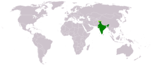 India at World Map